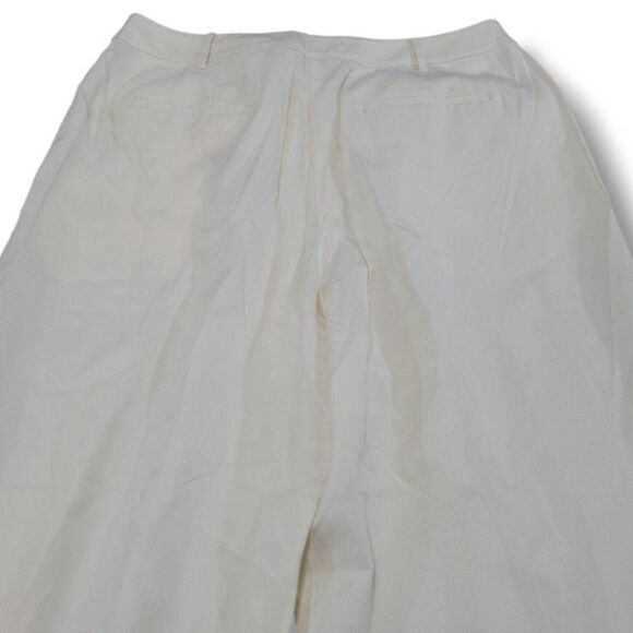 New Lattelier Pants Size Small W30"xL27" Women's Dress Pants Pleated Linen Blend - Picture 5 of 6
